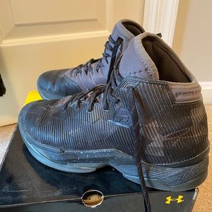 Under Armour - black & gray high tops